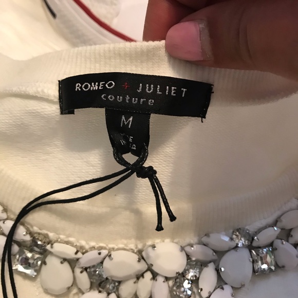Romeo & Juliet Couture Embellished Sweatshirt (M) - Picture 6 of 7